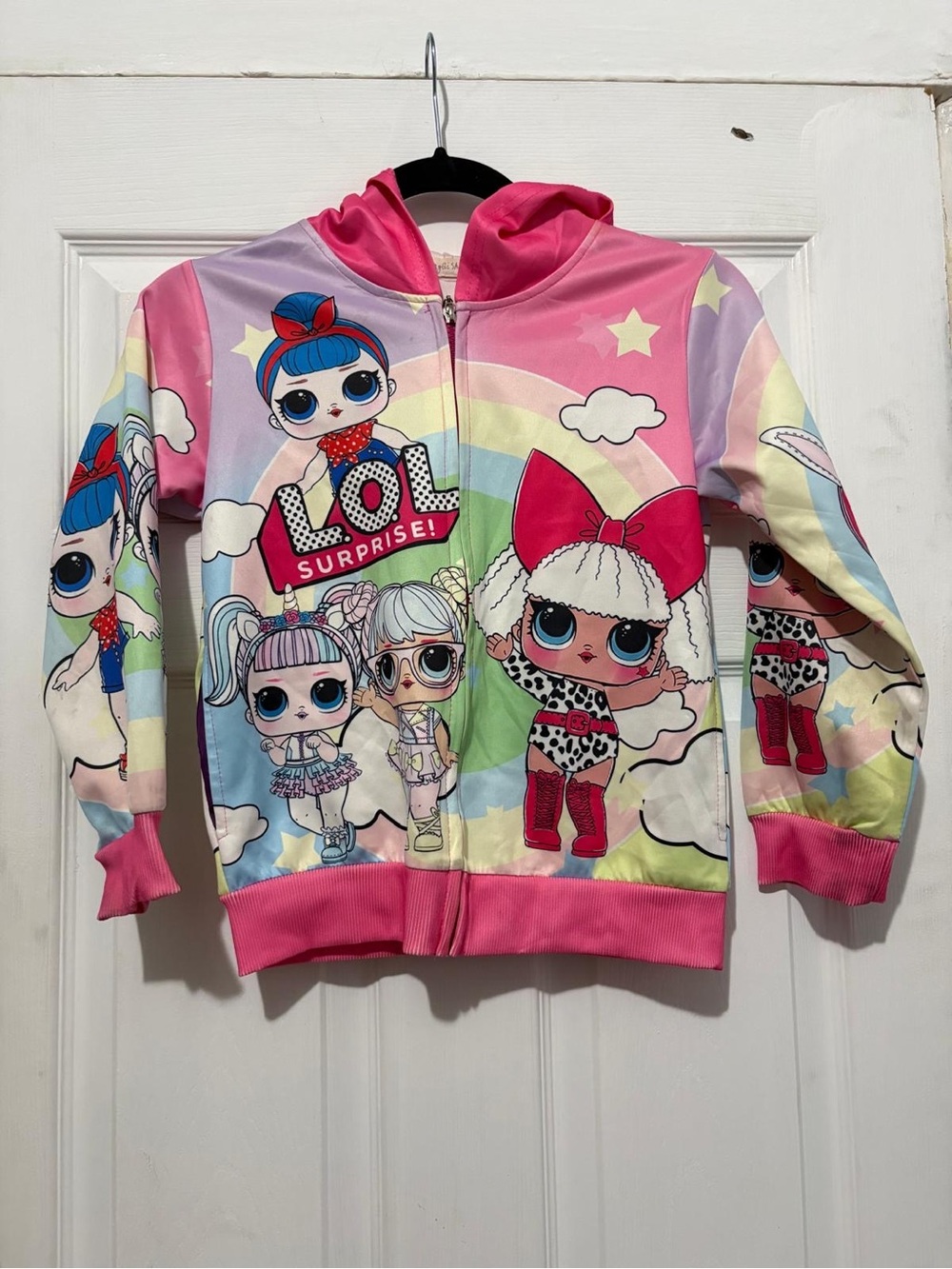 L.O.L. Surprise! Pink Rainbow Character Zip Hoodie